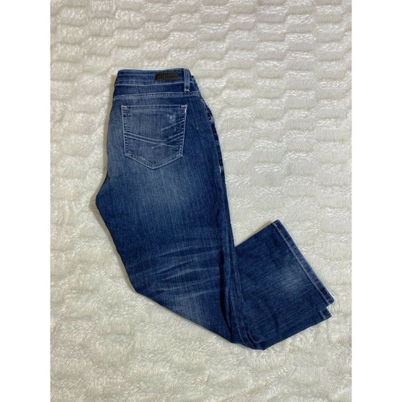 Women’s BKE Fr Buckle Harper Capri Jeans, Blue, 27 - Picture 3 of 12